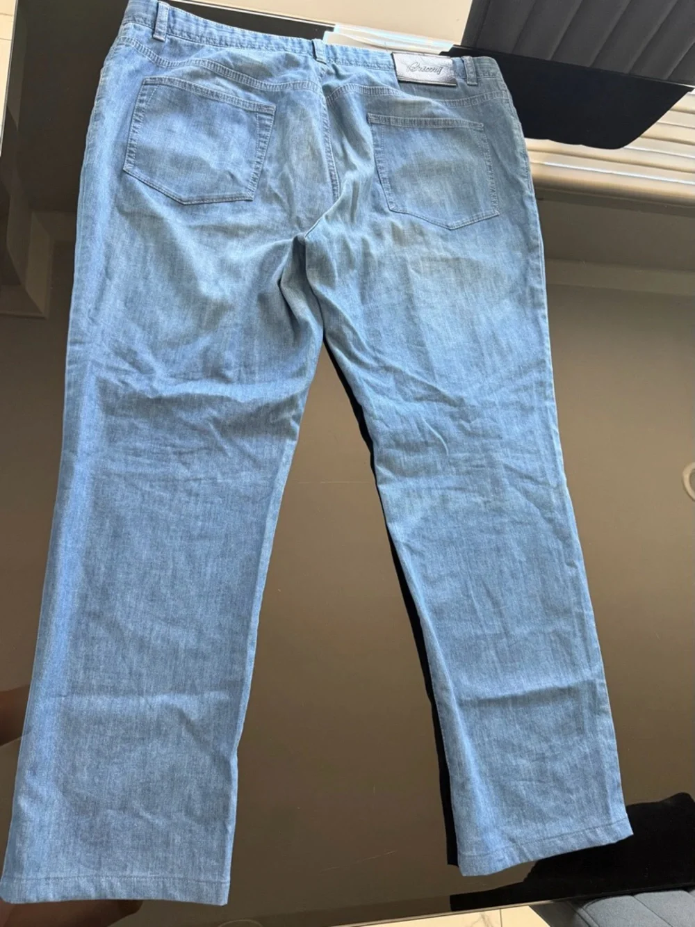 Brioni Light Blue Straight-Leg Men's Jeans